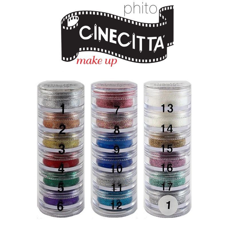 Glitter in polvere piramide da 6 colori - 3 serie