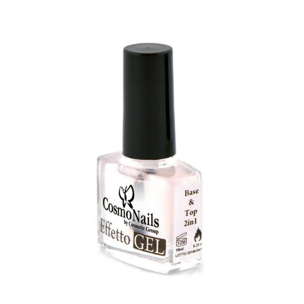 Base e Top 2 in 1 trasparente effetto gel