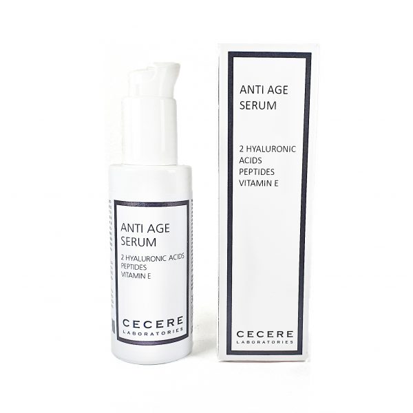 Cecere Laboratories | Siero Anti Age  30ml |2 Acidi Ialuronici | Peptidi | Vitamina E