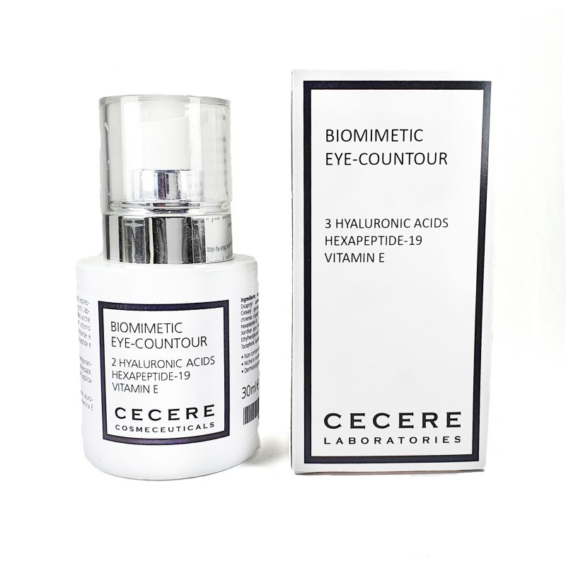Cecere Laboratories | 30ml | Contorno Occhi Biomimetici | 2 Acidi Ialuronici | Exapeptide-19 | Vitamina E