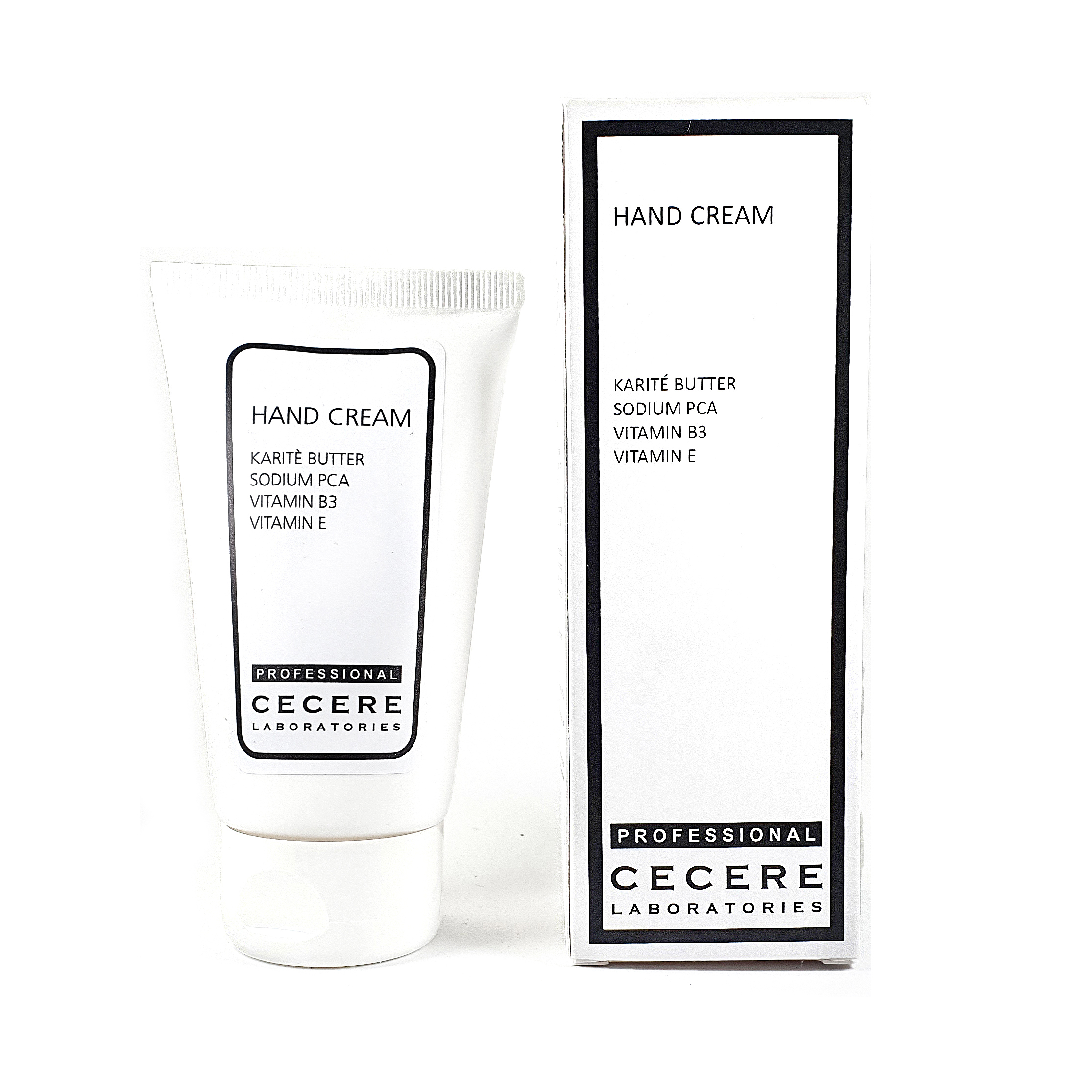 Cecere Laboratories | Crema Mani Professionale | 75 ml | Burro di Karité | PCA di sodio | vitamina B3 | Vitamina E