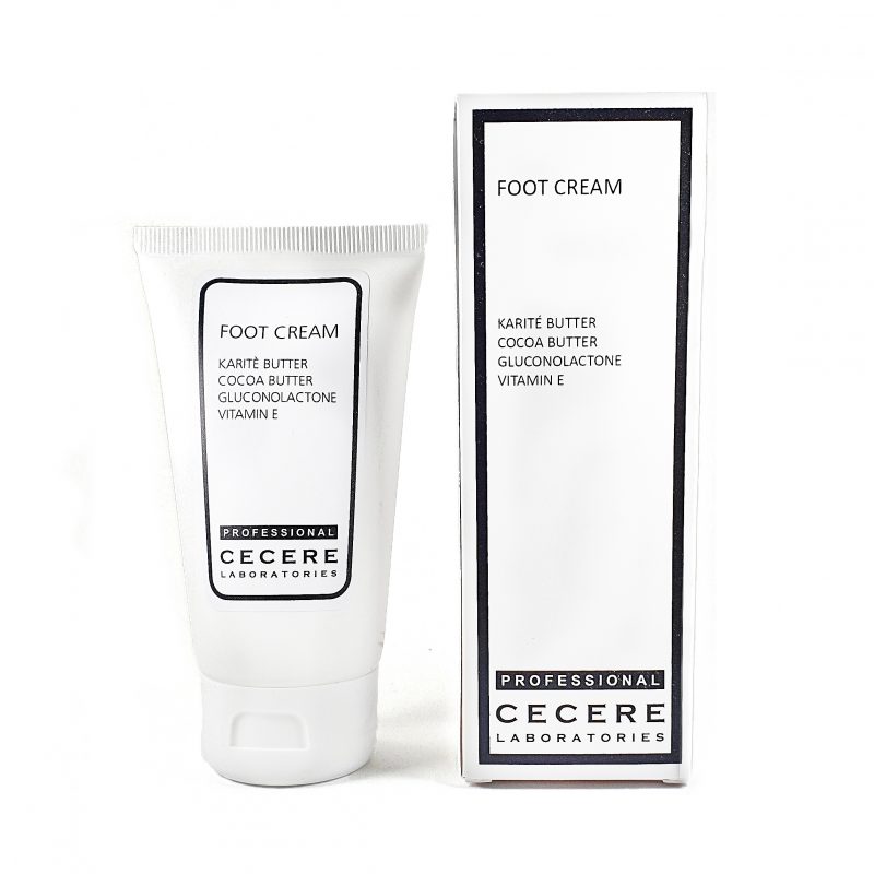 Cecere Laboratories | Crema Piedi Professionale 75ml Burro di Karité | burro di cacao | Gluconolattone | Vitamina E