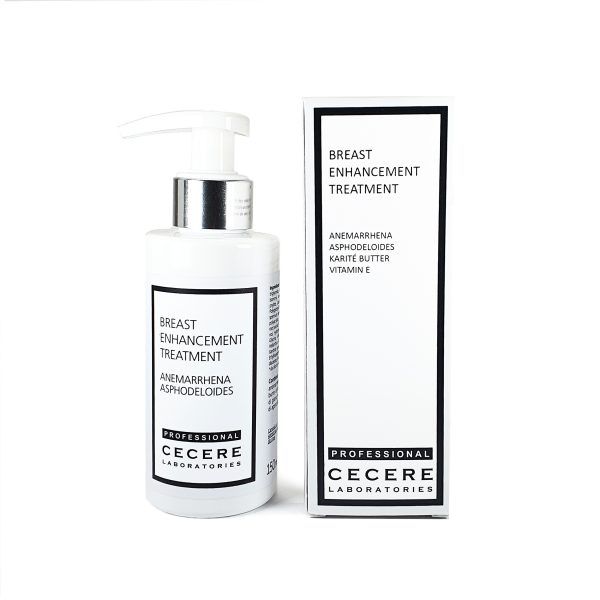 Cecere Laboratories | Trattamento di aumento del seno | 150ml | Anemarrhena | Asphodeloides | Burro di Karité | Vitamina E