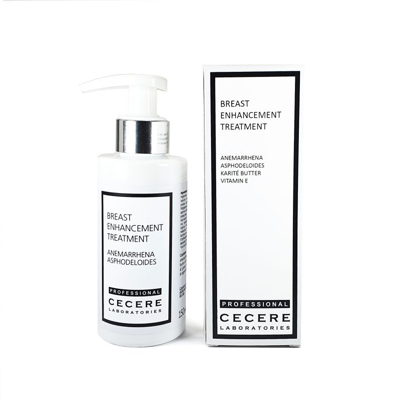 Cecere Laboratories | Trattamento di aumento del seno | 150ml | Anemarrhena | Asphodeloides | Burro di Karité | Vitamina E