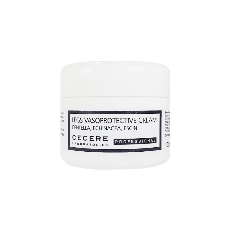 Cecere Laboratories | Crema Vasoprotettiva Gambe Professionale | 100ml | Centella | Echinacea | Escina