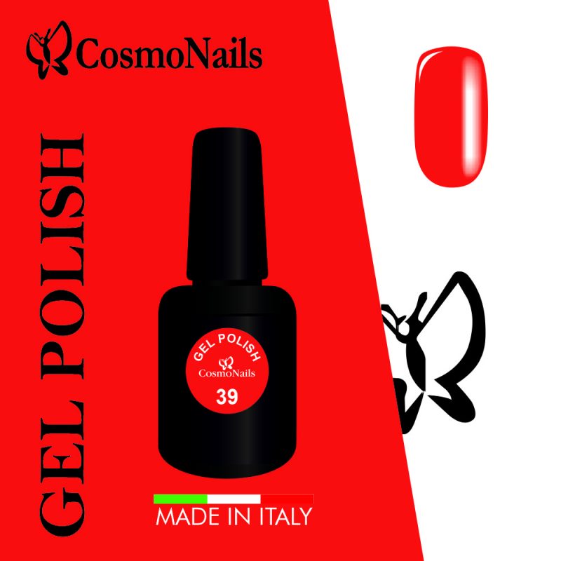 Smalto gel ultra pigmentato 39 Red Fluo - Cosmonails