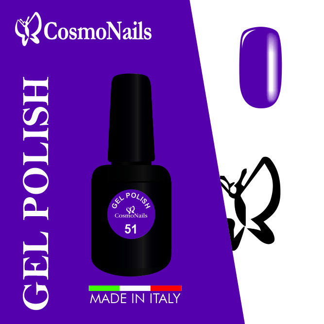 Smalto gel ultra pigmentato 51 Viola - Cosmonails