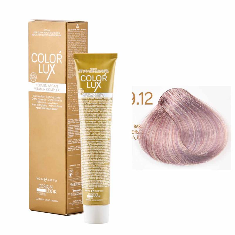 COLOR LUX 9.12 BIONDO CHIARISSIMO CENERE VIOLA 100ML