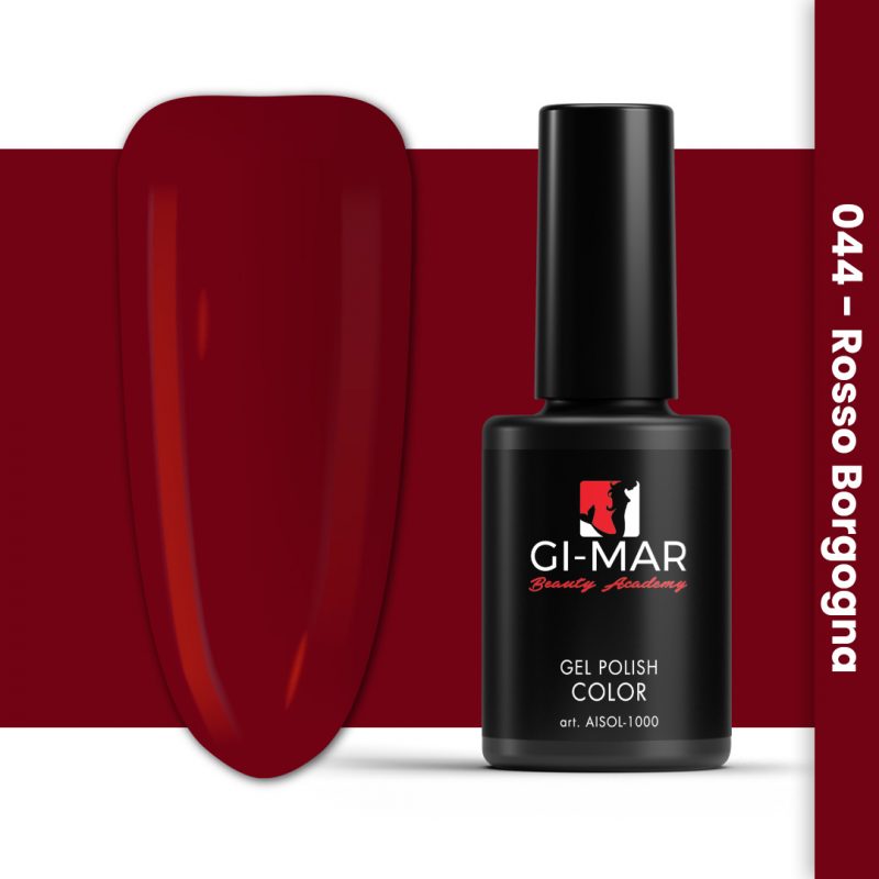 Smalto Gel Semipermanente 044 Rosso Borgogna 11ml