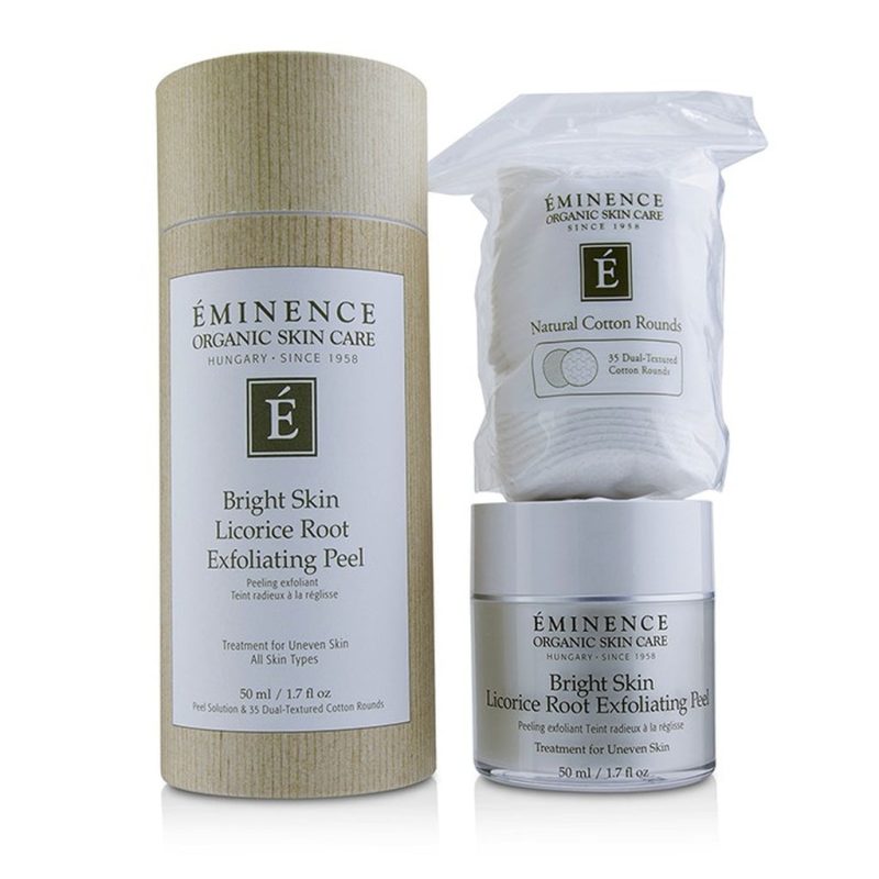 EMINENCE - Bright Skin Licorice Root Exfoliating Peel (With 35 Dual-Textured Cotton Rounds)