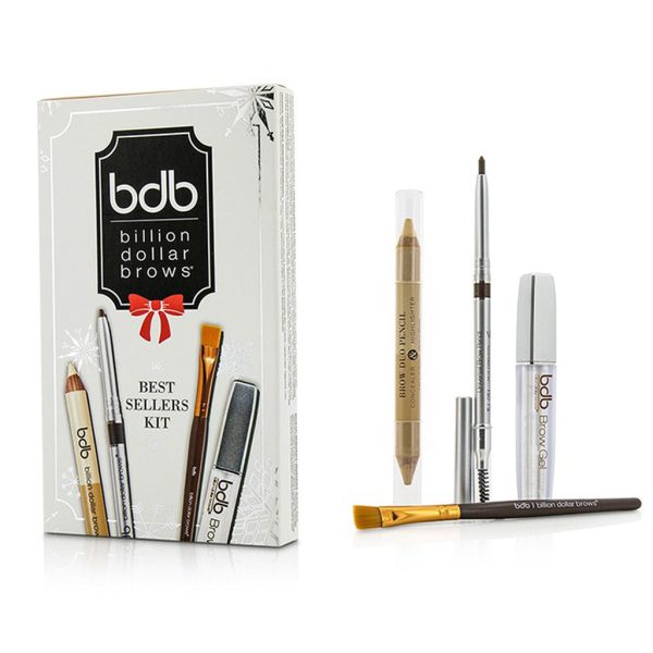 BILLION DOLLAR BROWS – Best Sellers Kit: 1x Universal Brow Pencil 0.27g/0.009oz, 1x Brow Duo Pencil 2.98g/0.1oz, 1x Smudge Brush