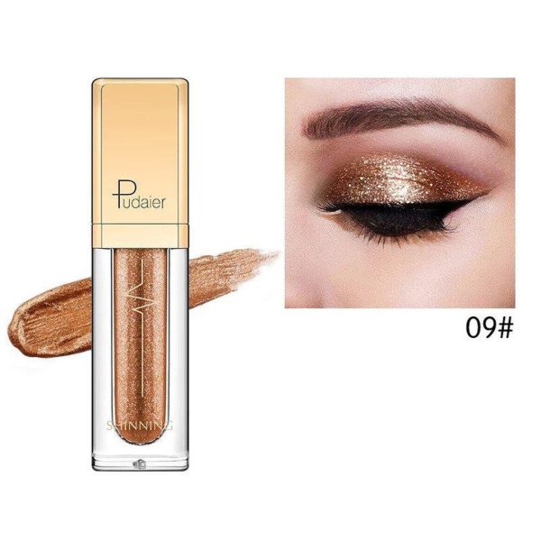 Pudaier Glitter & Glow Liquid Eyeshadow – Color # 09 Copper